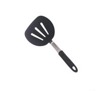 Spatule en Silicone Cuisine Antiadhésive Résistante Chaleur 230°C pour Poêle et pour plancha Noire(A)