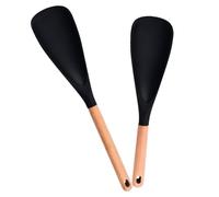 Spatule en silicone, ensemble de cuillères de cuisine, 34 x 7 cm, pagaie de riz souple authentique, outils de service résistants à la chaleur, ustensiles antiadhésifs sûrs pour mélanger, mélanger