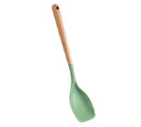 Spatule en silicone pour la cuisson | Cuillère antiadhésive, spatule de cuisson avec manche en bois, pour la cuisine pour cuire, remuer et rôtir la viande et la soupe