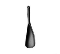 Spatule en silicone pour les tâches quotidiennes de cuisine, y compris la cuisine, le mélange, le grattage et le service, sans couture, résistante à la chaleur, passe au lave-vaisselle (noir)