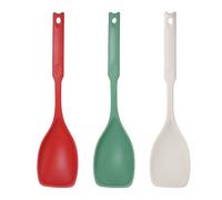 Spatule en silicone résistant à la avec indicateurs de mesure, parfaite pour cuire des frites et sauter sur tous les ustensiles de cuisine, sans danger pour les bouilloires antiadhésives