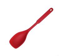 Spatule en silicone résistant à la chaleur pour cuisiner et servir avec échelle de mesure pour un contrôle précis des ingrédients (rouge)