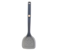 Spatule en silicone résistante à la chaleur, antiadhésive, intérieur en acier inoxydable, poêle à frire, spatule, pelle semi-translucide, gris foncé