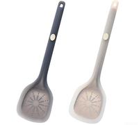 Spatule en silicone résistante à la chaleur jusqu'à 230 °C - Passe au | Résistant à la chaleur jusqu'à 230 °C, passe au lave-vaisselle, idéal pour rôtir et cuisiner chauds, noir ou blanc
