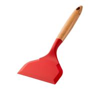 Spatule en silicone résistante à la chaleur, poêle antiadhésive, spéciale, grande surface de cuisson, jade(Red)