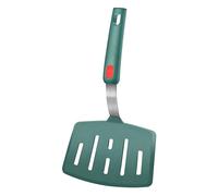 Spatule en silicone résistante à la chaleur, spatule ajourée extra large pour la cuisine, spatule à crêpes et poissons, spatule pour ustensiles de cuisine antiadhésifs, 315,6 °C (vert)