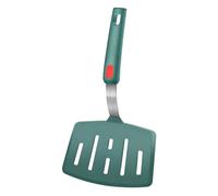 Spatule en silicone, résistante à la chaleur, spatule rainurée extra large pour cuisson, pour casseroles antiadhésives, 315,6 °C, pour une utilisation de cuisine (vert)