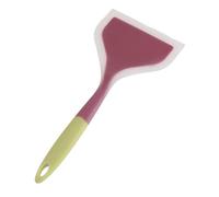 Spatule en silicone souple, antiadhésive, spatule en silicone résistante à la chaleur, large spatule pour œufs, omelette, poisson (vert)