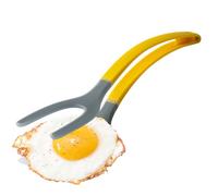 Spatule en silicone, spatule 2 en 1 - Poignée ergonomique pour steak, barbecue, crêpe, poisson, toast, petit-déjeuner, omelette