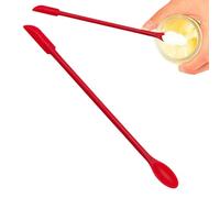 Spatule en silicone - Spatule grattoir pour bocal | Petites cuillères en silicone pour maquillage Bouteille étroite Agitateur de lotion Obtenez la dernière goutte des bouteilles, fournitures