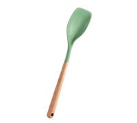Spatule en silicone, ustensile de cuisine flexible anti-adhésif, spatule de cuisson avec manche en bois | Pour la cuisine pour cuire, remuer et rôtir la viande et la soupe