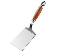 Spatule ergonomique en acier inoxydable, passe au lave-vaisselle | Spatule en métal pour barbecue camping extérieur