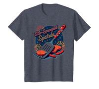 Spatule étoilée T-Shirt, Enfant, Bleu Chiné, 12 Ans