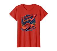 Spatule étoilée T-Shirt, Femme, Rouge, S