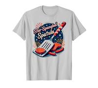 Spatule étoilée T-Shirt, Homme, Argent, M