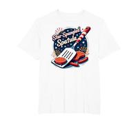 Spatule étoilée T-Shirt, Homme Grandes Tailles, Blanc, 4X Tall