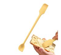 Spatule grattoir à bocaux - Grattoir en silicone à longue poignée, cuillère à double tête pour assaisonnements, beurre et crème | Outil de cuisine flexible anti-adhésif, kit de pul