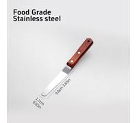Spatule Lisse En Acier Inoxydable Avec Manche En Bois,Couteau De Cuisine Pour Glaçage À La Crème De Poupée,Outils De Gâteau De Bricolage,4 Po,6 Po,8 Po,10 Po - Type 4 Inch Classic