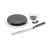 Lacor 60469 Spatule Longue Coudée Manche Solide 30 cm, Noir