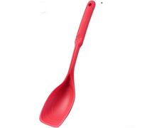 Spatule multifonction en silicone résistante à la chaleur jusqu'à 230 °C pour poêles antiadhésives Rouge Outil de cuisine avec trou de suspension (rouge)
