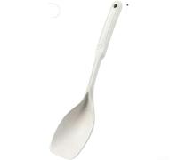 Spatule multifonction en silicone résistante à la chaleur jusqu'à 230 °C pour poêles antiadhésives Rouge Outil de cuisine avec trou de suspension (Blanc)