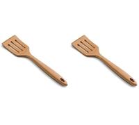 SPATULE PERFOREE EN BOIS HÊTRE 30X6 CMS (Lot de 2)