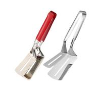 Spatule Pince pour Gril | Pelle En Métal À Manche Longue Avec Anti-Adhésive - Louche Et Pince Anti-Brûlure,Pour Pizza, Crêpes, Hamburger, Poisson, Steak Et Barbecue
