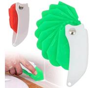 Spatule pliable et applicateur de mastic avec bords de raclette, ensemble d'outils de calfeutrage 9 en 1, grattoir de finition portable en silicone, pour salle de bain, cuisine, fenêtre, joint de sol