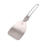 Spatule pliante avec poignée verrouillable, batterie de cuisine portable en acier inoxydable 304 pour camping, pique-nique, barbecue, alpinisme (argenté)
