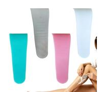 Spatule pour épilation avec 4 tiges applicatrices d'épilation | Spatule de crème dépilatoire pour visage, ligne de bikini, pubis, jambes, aisselles et zone intime privée