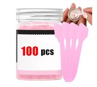 Spatule Pour Les Soins De La Peau,100 Pièces Applicateur À Bord Courbé - Mini Spatule De Maquillage,Pour La Famille Et Les Amis Les Femmes Les Débutants À La Maison Les Salons De Beauté La Crème De Ma