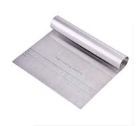 Spatule pour Pâte et Gâteaux, 15x12cm Coupe pâte de Boulanger en Acier Inoxydable, Pizza grattoir couteau, Corne de Pâtissier Grattoir à Gâteau Cuisine pour Découpe Pâte/Pizza
