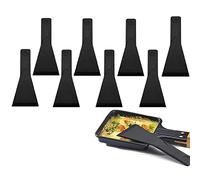 Spatule Pour Poêlon, PlastiqueSpatule Raclette, Spatule Raclette Nylon, 8PCS Grattoir Raclette Nylon Pelle à Raclette Ustensile de Cuisine Ideal pour Fromage Restaurant Maison