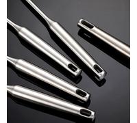 Spatule pour wok en acier inoxydable 304 avec long manche, pelle de cuisson robuste et louche pour sauté, ustensiles de cuisine chinois, passe au lave-vaisselle (A)