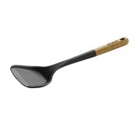 Spatule pour wok STAUB Id?ale pour ramasser, retourner, remuer et retourner les frites Taille unique Durable Sans BPA Noir mat Sili