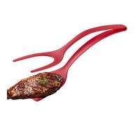 Spatule Retourneuse d'Œufs - Pince Spatule en Nylon pour Oeufs au Plat - Retourneur de Cuisine Souple Résistant à la Chaleur Outil de Cuisson Polyvalent pour Filets de Poisson et Crêpes