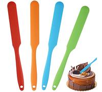 Spatule Silicone Colorée 4 Pièces - Maryse Patisserie Résistante À La Chaleur, Anti-adhésive, Non Toxique - Lot de Cuisine pour Domicile