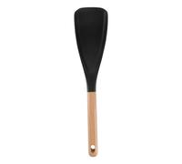 Spatule Silicone Manche Bois, Hybride Cuillère Spatule Polyvalente, Ustensile Cuisine Antiadhésif Résistant Chaleur Pour Retourner Mélanger Servir, Outil Nettoyage Facile Culinaire, Longueur 31 Cm