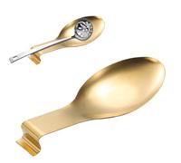 Spatule, support de poêle, robuste, porte-cuillère de cuisinière | Porte-spatules robuste en acier inoxydable, grand repose-cuillère, décor de cuisine de ferme moderne pour comptoir de cuisine, louche