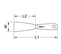 Spatule TITANplus 30 mm 210 mm KS TOOLS - 965.9000