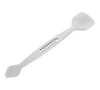 Spatule Visage Double Extrémité pour Points Noirs en Acier Inoxydable | Nettoyage du Visage, Extraction des Pores, Format Portable, Usage Maison et Voyage, Finition Argenté