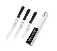 Spatules à Glaçage 3 Pièces Couteau à Palette Professionnel pour Pâtisserie Spatules à Gâteau en Acier Inoxydable pour Décoration de Gâteaux et Pâtisseries