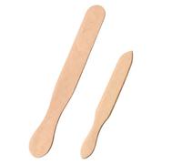 Spatules de cuisine - BON APPÉTIT - Set de 2 - 29 cm & 38 cm - Bois naturel - Anti-rayure
