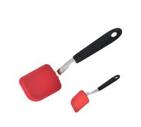 Spatules de cuisine résistantes à la chaleur - Petite spatule en silicone, 1 ustensile anti-adhésif pour une cuisine sans effort, tête flexible haute température, approvisionnement culinaire, palme à