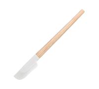 Spatules pour une utilisation en cuisine, grattoir à manche en bois de 22,9 cm, spatules de cuisson en silicone résistant à la chaleur pour mélanger, cuisiner, pain, gâteau, beurre, confiture