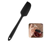 Spatules Silicone, 22cm Mini Spatule Silicone, Spatules en Silicones à Long Manche, Noir Spatules en Silicones de Qualité Alimentaire, Spatule Résistante à la Chaleur, pour Cuisiner Cuire Mélanger