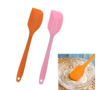 Spatules Silicone, Demi Spatule, Spatule à Pâtisserie, Résistant à la Chaleur de Anti-adhé, Ne Raye Pas Les Casseroles, pour Pâtisserie et Cuisine