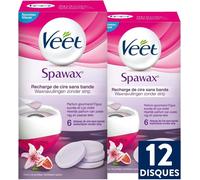 Spawax Disques De Cire - Jambes, Maillot, Aisselles, Bras - Figue Sucrée Et Lys Violet (12 Disques)[Z1060]