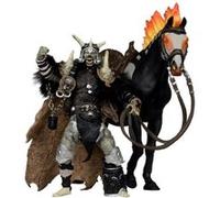 Spawn - Figurine Bloodaxe avec cheval (Spawn: The Dark Ages) (McFarlane Toys 30th Anniversary) (Gold Label) 18 cm