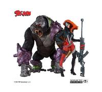 McFarlane Toys Spawn She-Spawn & Cygor Lot de 2 Figurines d'action Gold Label, Objets de Collection très détaillés et Ultra articulés avec boîte à fenêtre Exclusive - Figurines de Collection